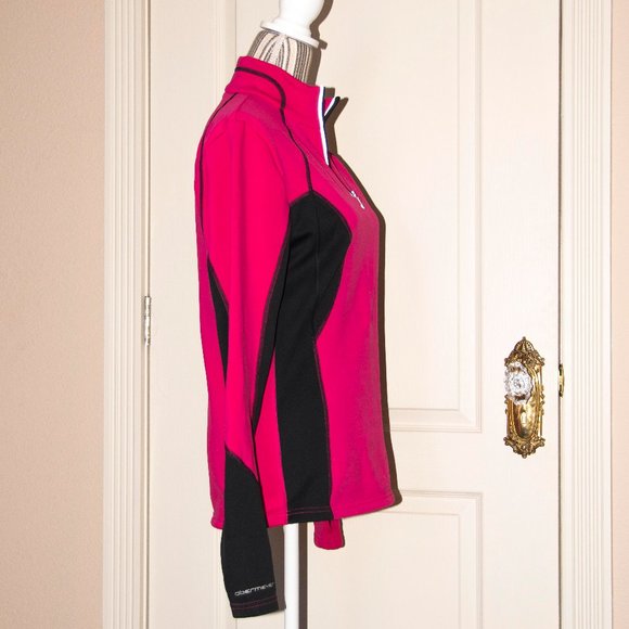 Obermeyer Pink 1/4 Zip Pullover M - Picture 7 of 8